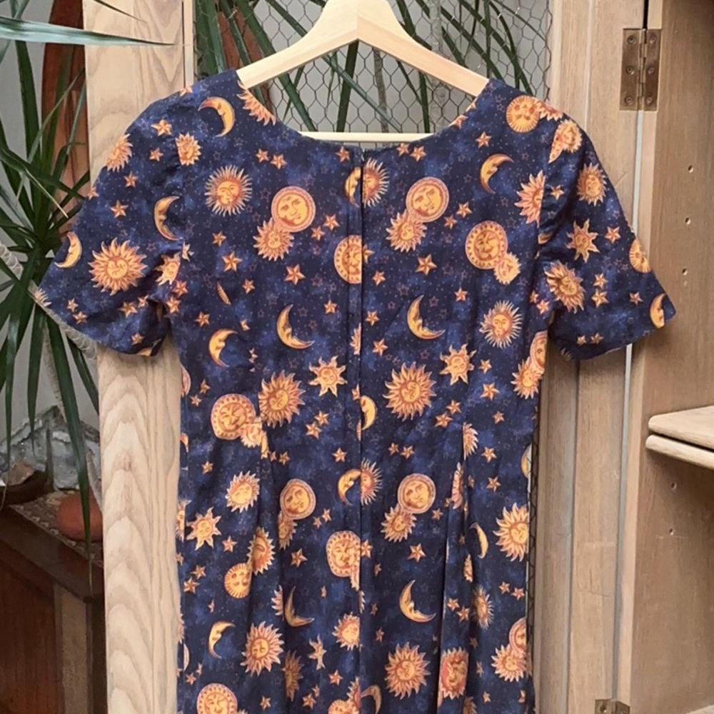 Celestial Sun Moon and Stars Short Sleeve Romper - Picture 8 of 10